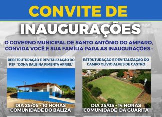 4 INAUGURAÇÕES PARA A COMUNIDADE AMPARENSE !